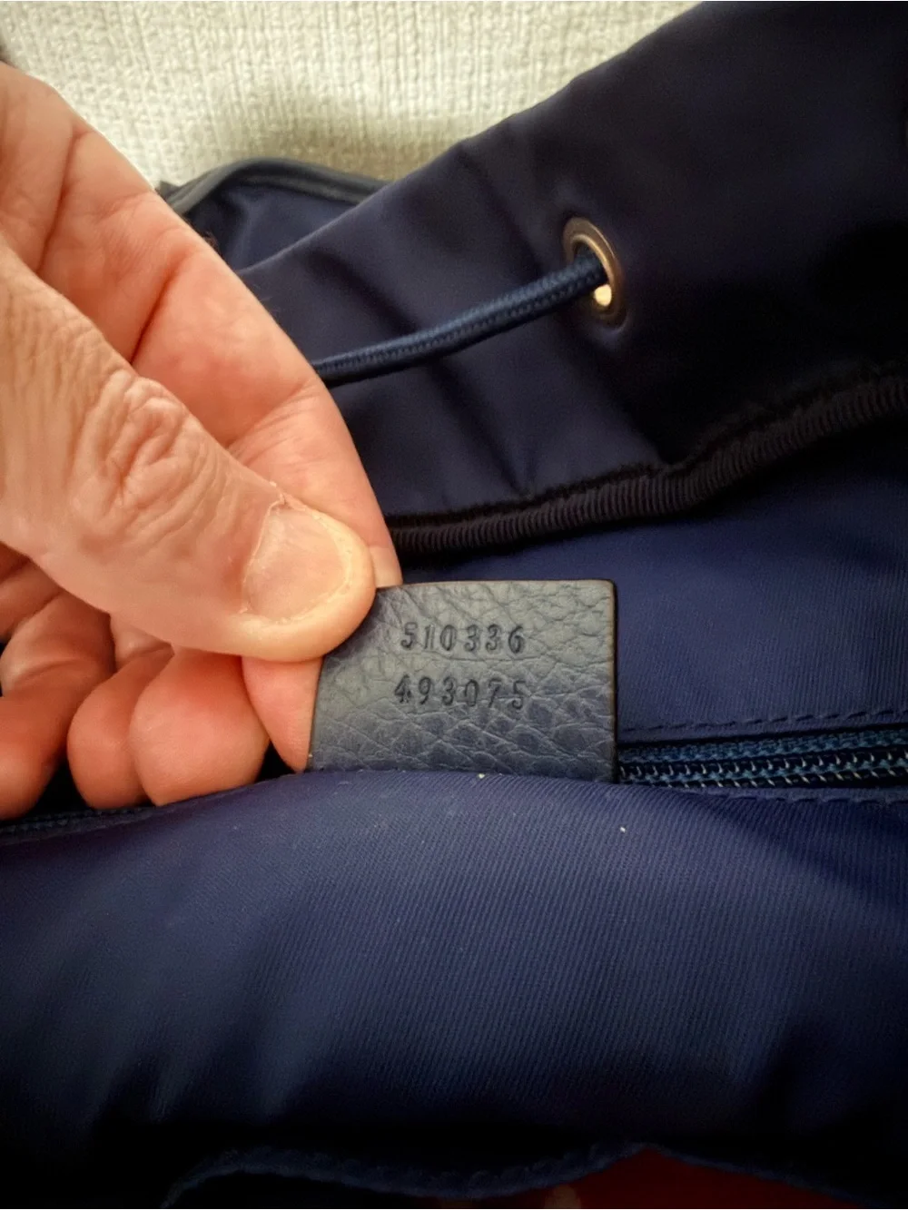 Gucci Navy GG Monogram Backpack for Men